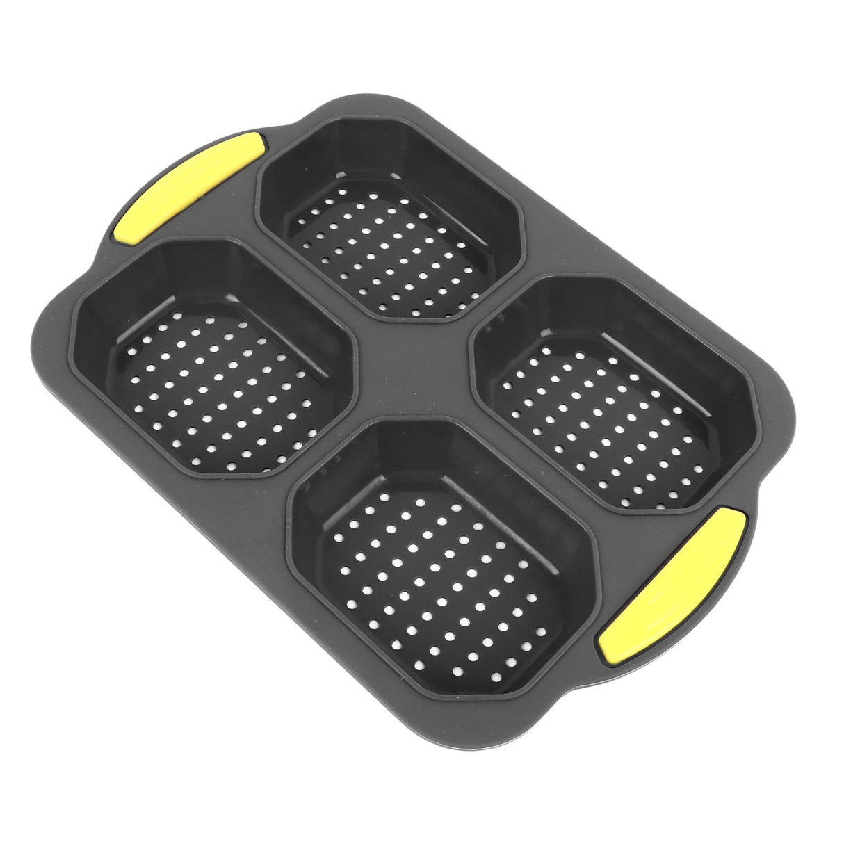 4 Grid Silicone Loaf Pan Baking Pan for Baking French Baguettes Hot Dog Buns Bread Mold Nonstick Dishwasher Safe Heat Resistant