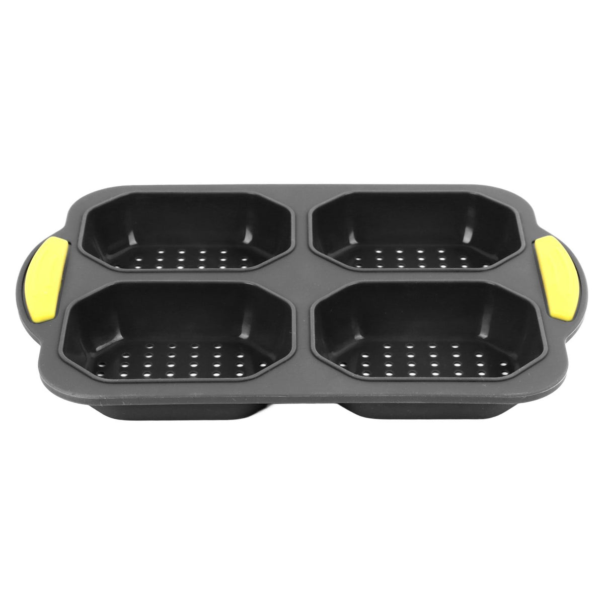 4 Grid Silicone Loaf Pan Baking Pan for Baking French Baguettes Hot Dog Buns Bread Mold Nonstick Dishwasher Safe Heat Resistant