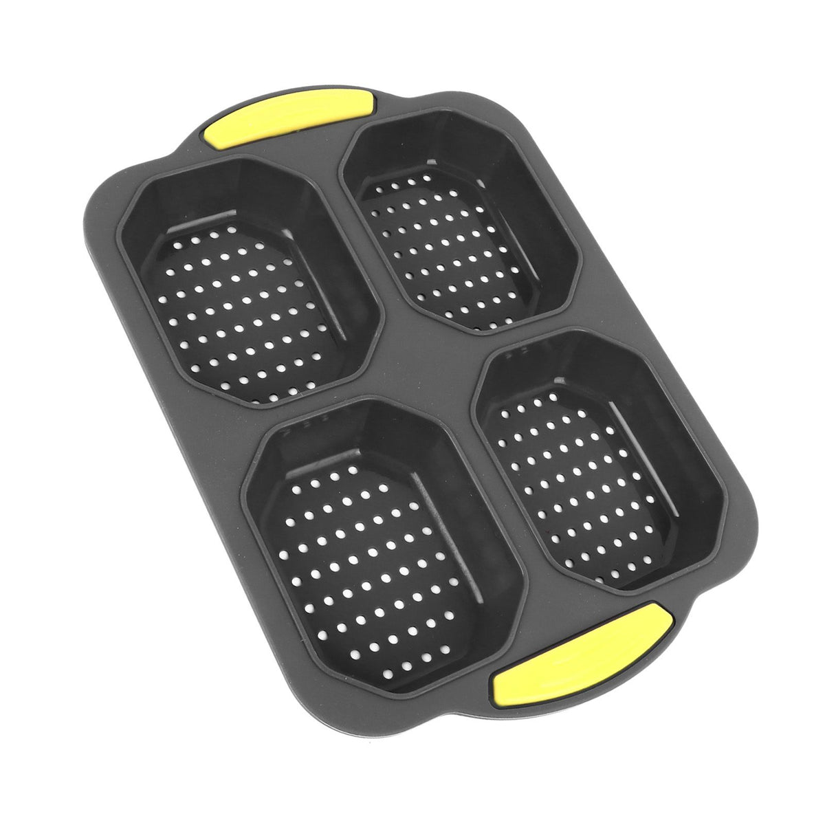 4 Grid Silicone Loaf Pan Baking Pan for Baking French Baguettes Hot Dog Buns Bread Mold Nonstick Dishwasher Safe Heat Resistant