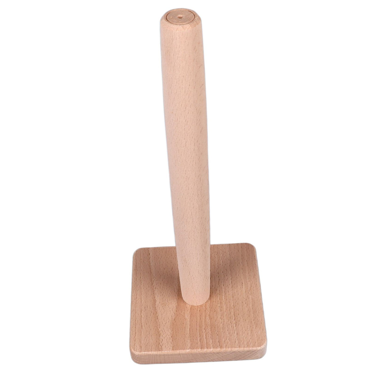 Wooden Paper Towel Holder Countertop Farmhouse Standing Paper Towel Organizer Roll Dispenser with Non Slip Base for Kitchen Living Room