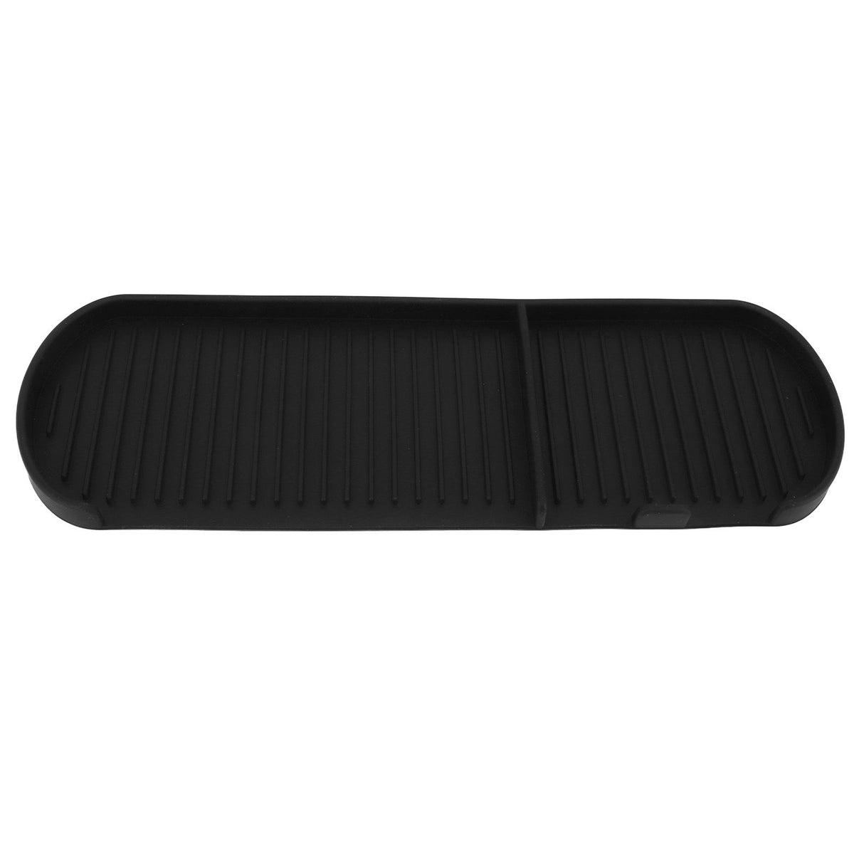 Counter Silicone Drainage Tray Food Grade Skid Resistance Frosted Bottom Silicone Dish Drying Mat for Bathroom Black