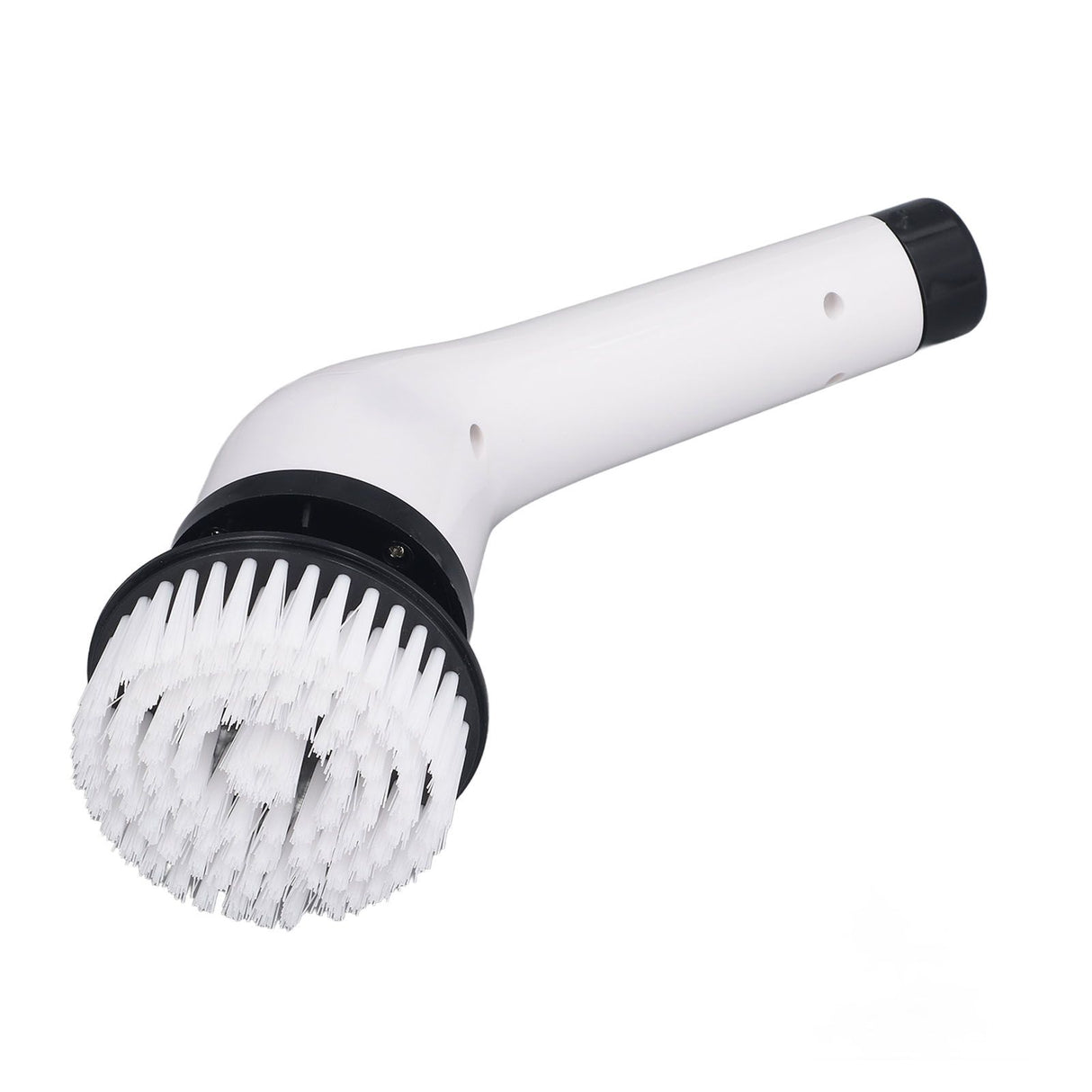 Electric Handheld Brush Adjustable Extension Handle Powerful Highly Efficient Labor Saving Electric Spin Scrubber for Bathroom Kitchen 9 Heads White