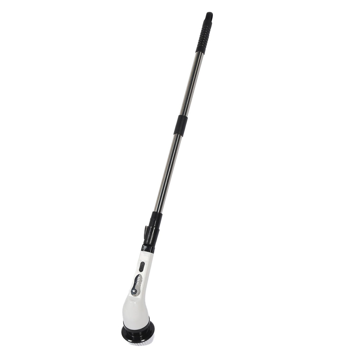Electric Handheld Brush Adjustable Extension Handle Powerful Highly Efficient Labor Saving Electric Spin Scrubber for Bathroom Kitchen 9 Heads White