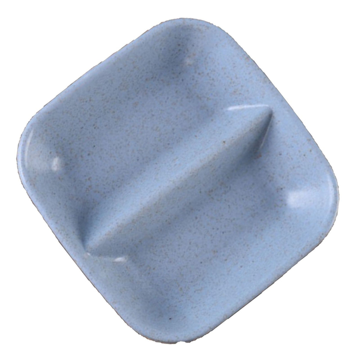 Dipping Bowl Wheat Straw Divided Compact Practical Dip Sauce Dish for Home Kitchen Blue