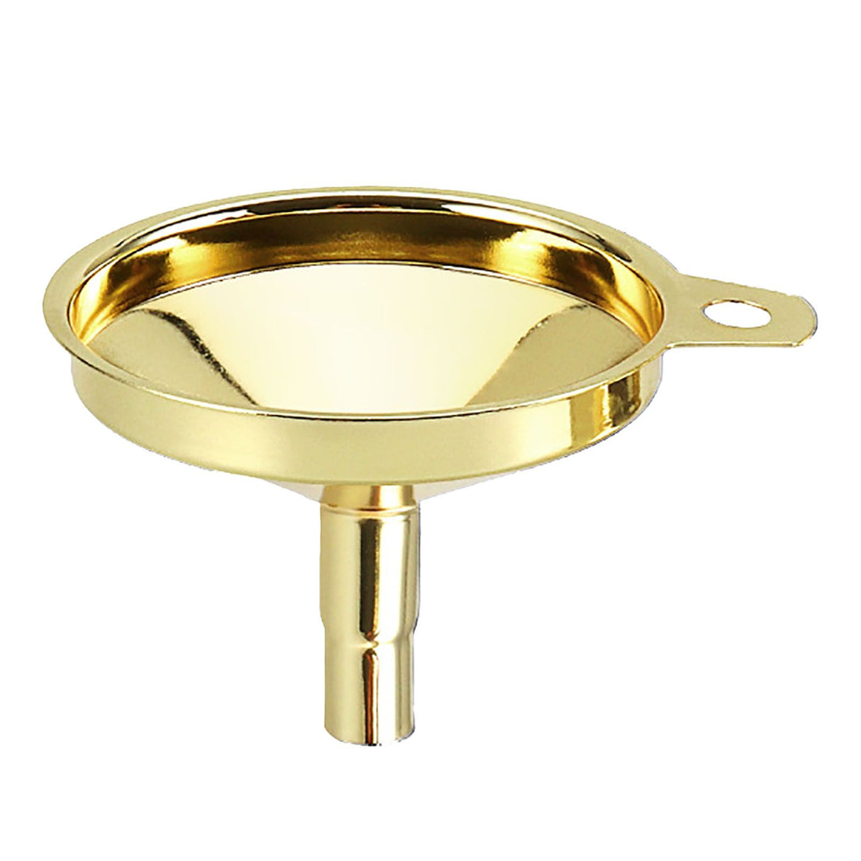 Kitchen Funnel 304 Stainless Steel Gold Plated Taper Mirror Polishing Oil Wine Funnel