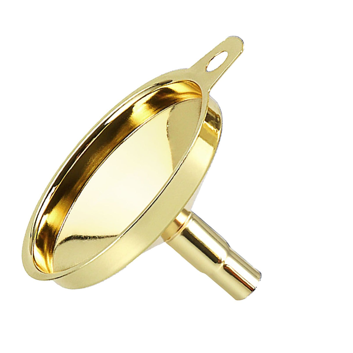 Kitchen Funnel 304 Stainless Steel Gold Plated Taper Mirror Polishing Oil Wine Funnel