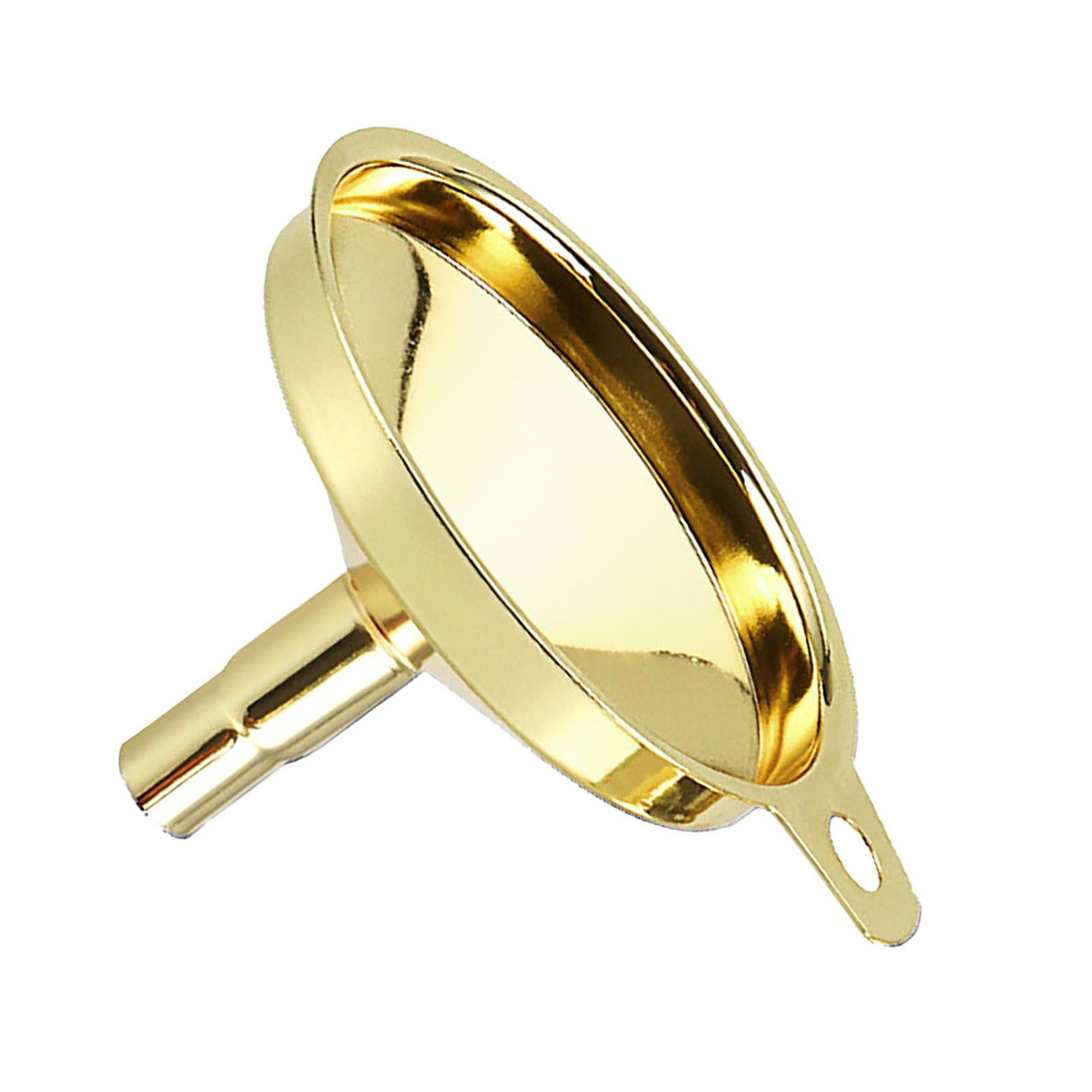 Kitchen Funnel 304 Stainless Steel Gold Plated Taper Mirror Polishing Oil Wine Funnel