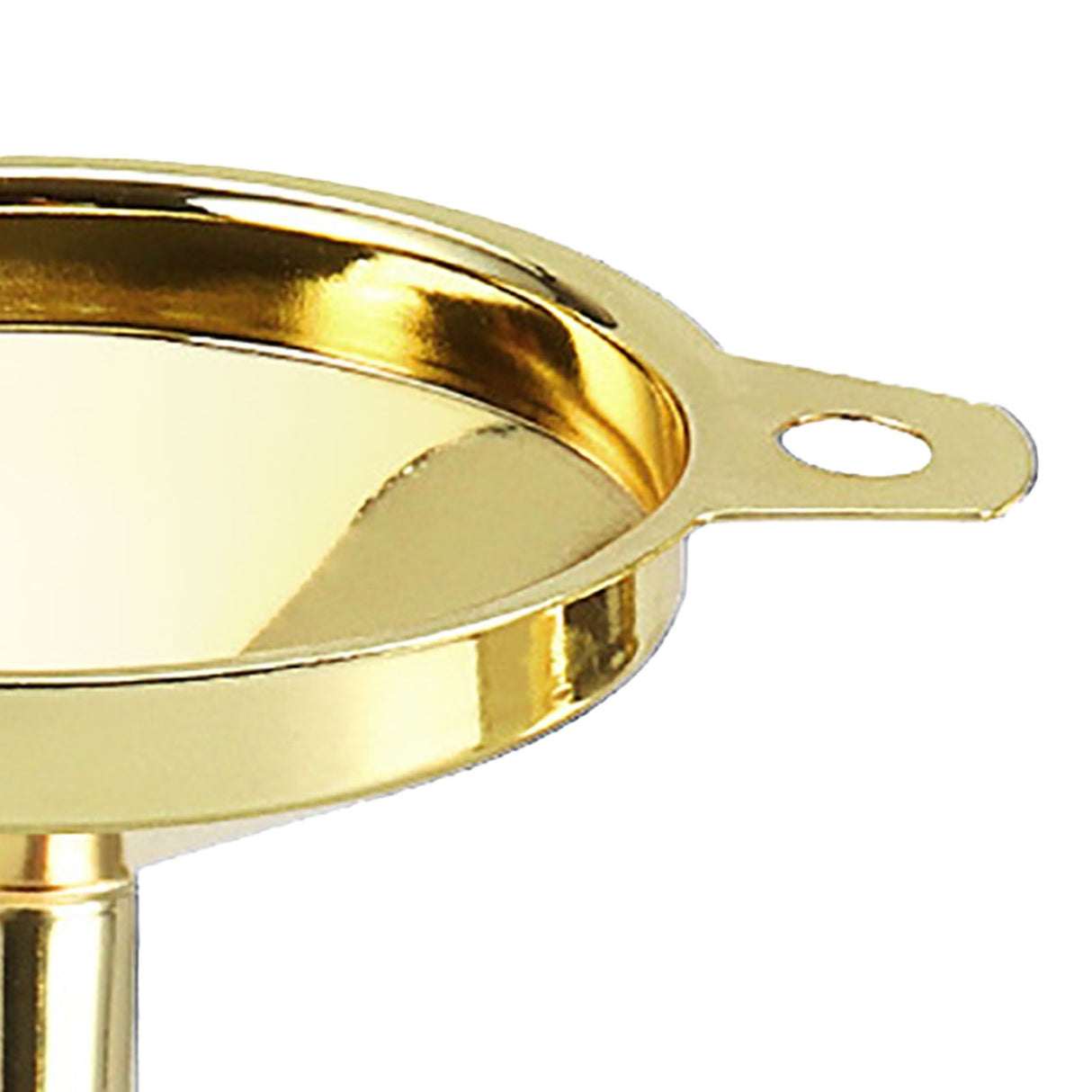 Kitchen Funnel 304 Stainless Steel Gold Plated Taper Mirror Polishing Oil Wine Funnel