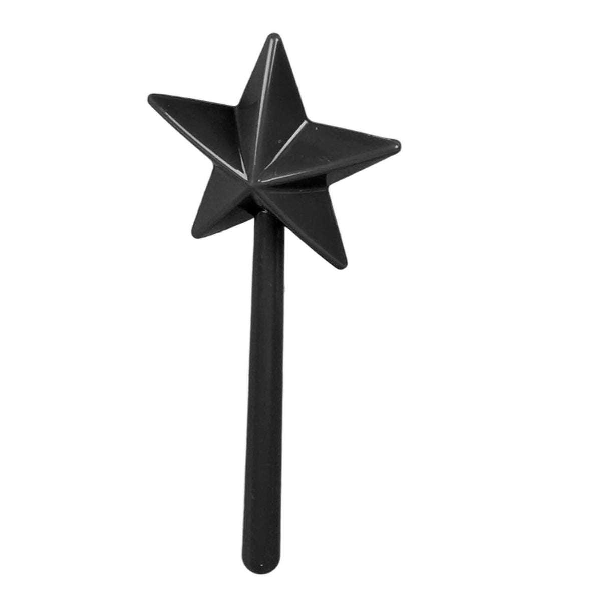Salt and Pepper Shaker Wand ABS 3 Holes Refillable Spice Tool Seasoning Shaker Wand for Halloween Christmas Kitchen Accessories Black