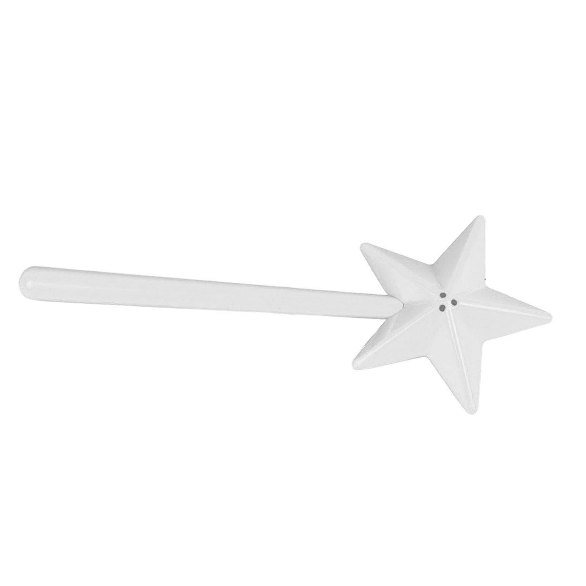 Salt and Pepper Shaker Wand ABS 3 Holes Refillable Spice Tool Seasoning Shaker Wand for Halloween Christmas Kitchen Accessories White