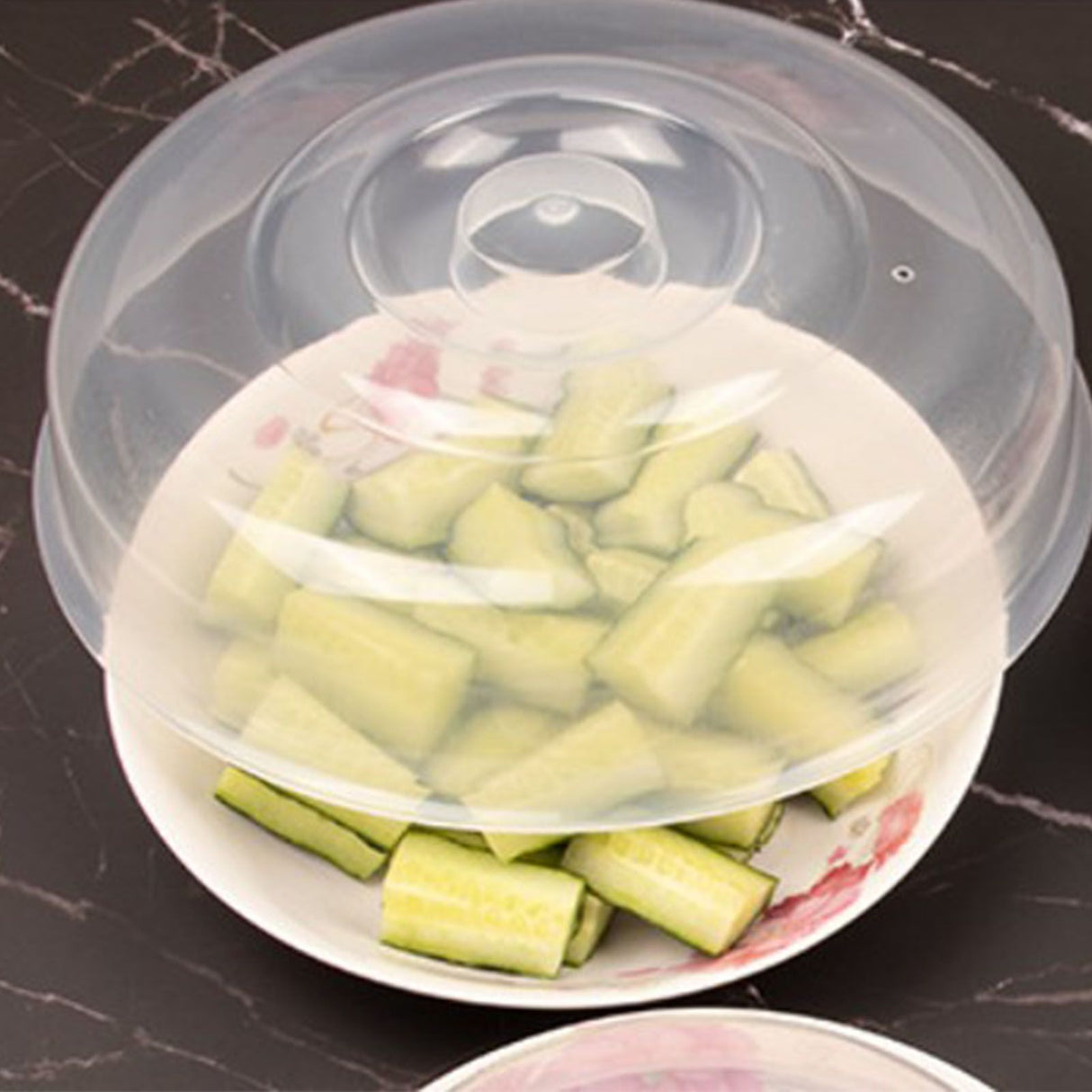 Microwave Safe Cover Dish Lid Plate Lid for Heating Food Heat Resistant Vegetable Cover Hot Food Cover L Size