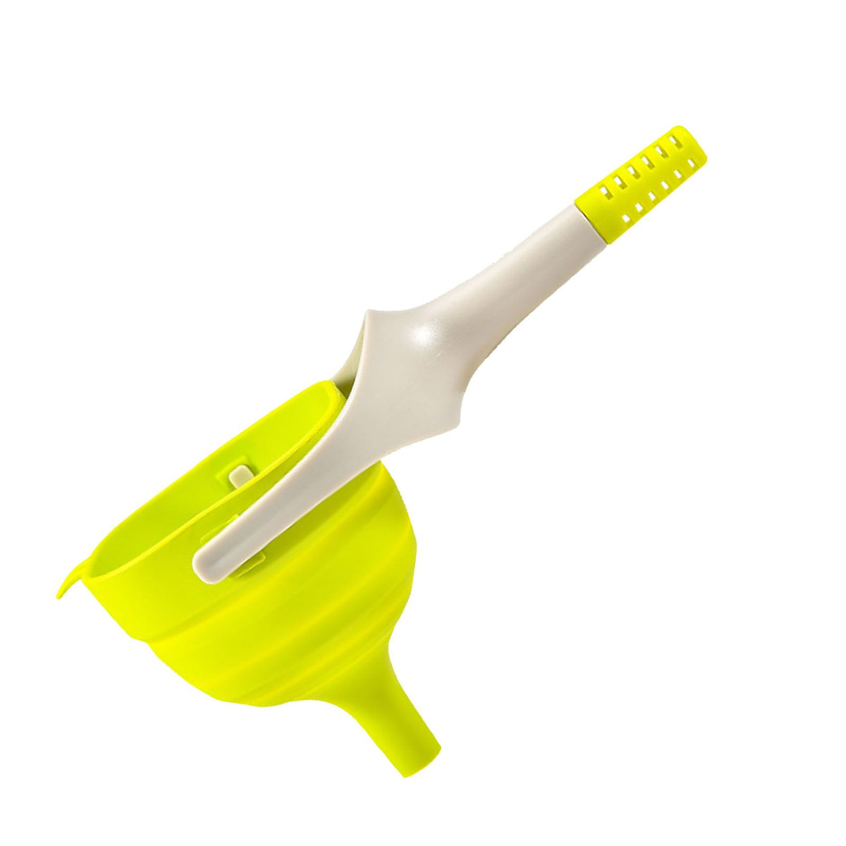 Kitchen Funnel Foldable Silicone Funnel Dispenser 4.1in Wide Mouth Handheld Funnel for Oil Wine