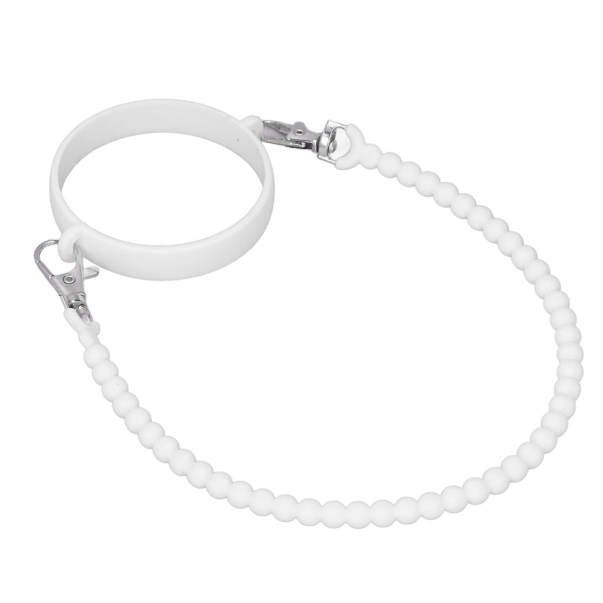 Water Bottle Handle Strap Portable Reliable Multifunctional 37cm Silicone Water Bottle Sling for Outdoor White