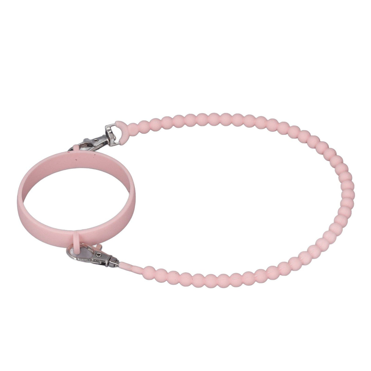 Water Bottle Handle Strap Portable Reliable Multifunctional 37cm Silicone Water Bottle Sling for Outdoor Pink