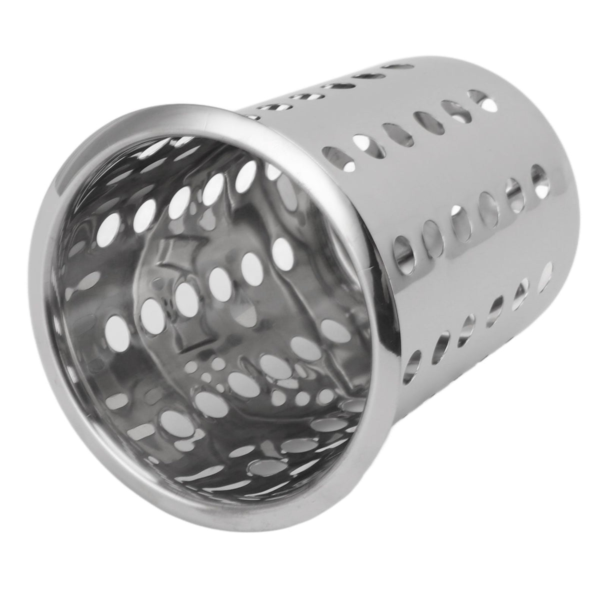 Kitchen Utensil Holder Multipurpose Large Capacity Mess Proof 304 Stainless Steel Utensil Holder for Countertop With Holes