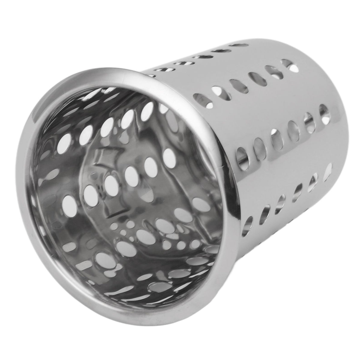 Kitchen Utensil Holder Multipurpose Large Capacity Mess Proof 304 Stainless Steel Utensil Holder for Countertop With Holes