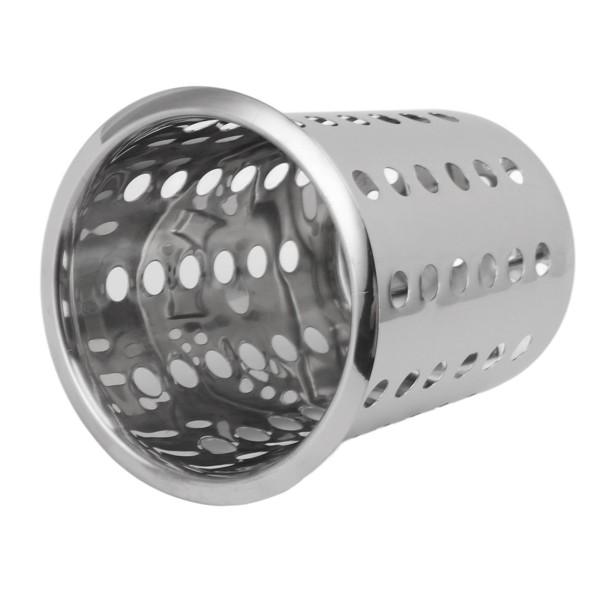 Kitchen Utensil Holder Multipurpose Large Capacity Mess Proof 304 Stainless Steel Utensil Holder for Countertop With Holes