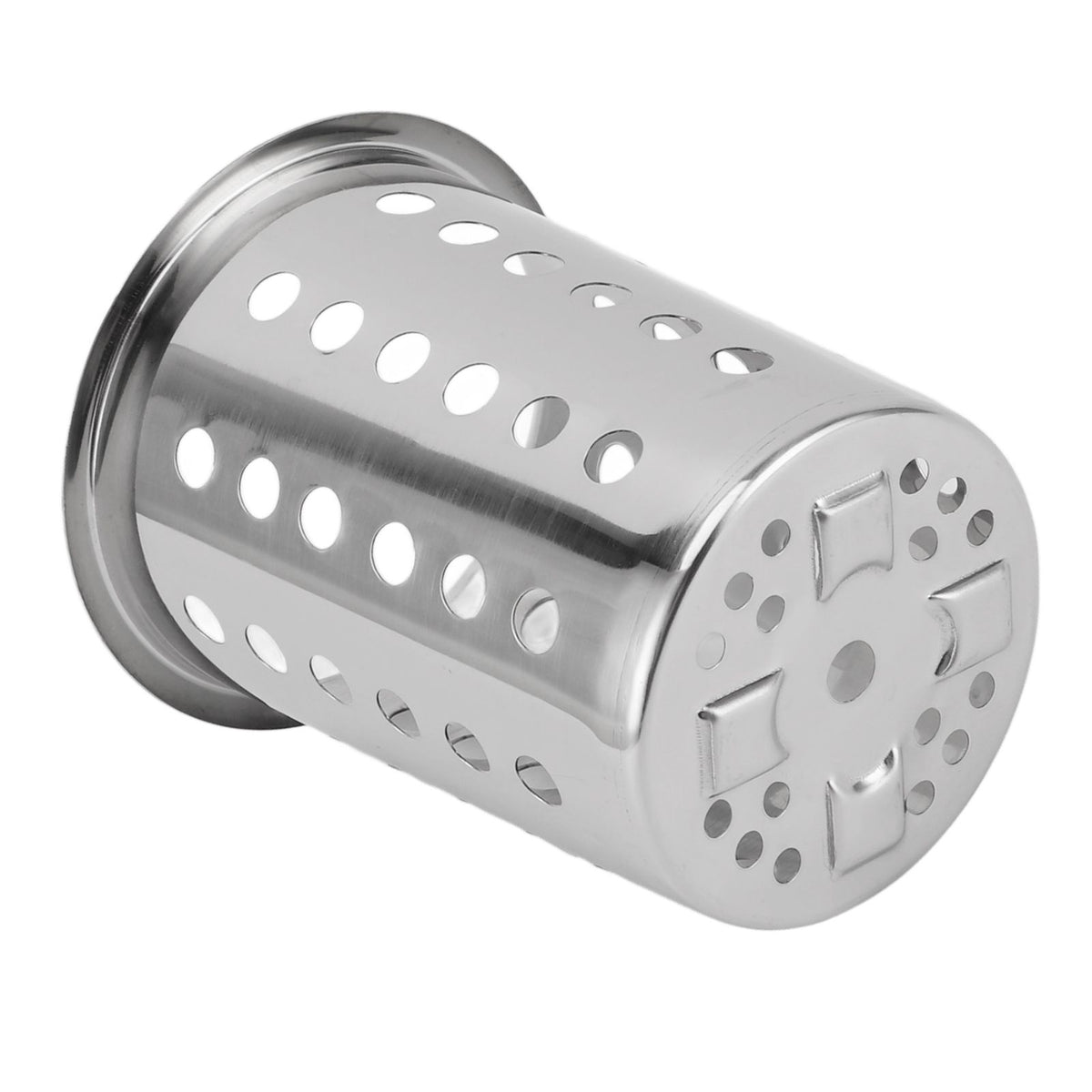 Kitchen Utensil Holder Multipurpose Large Capacity Mess Proof 304 Stainless Steel Utensil Holder for Countertop With Holes