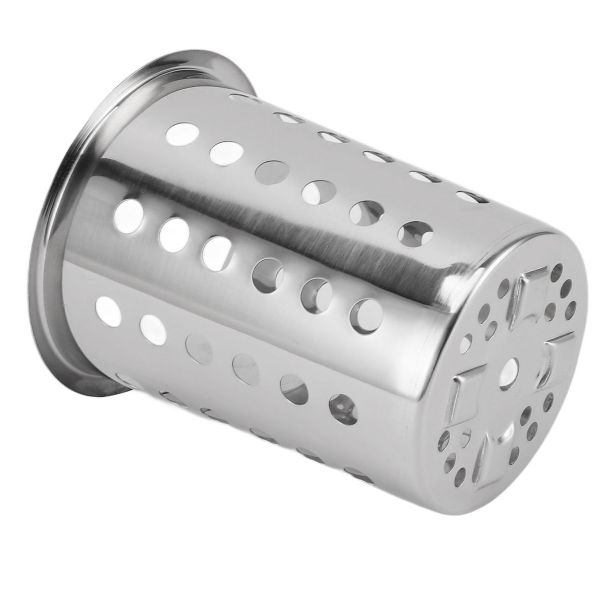 Kitchen Utensil Holder Multipurpose Large Capacity Mess Proof 304 Stainless Steel Utensil Holder for Countertop With Holes