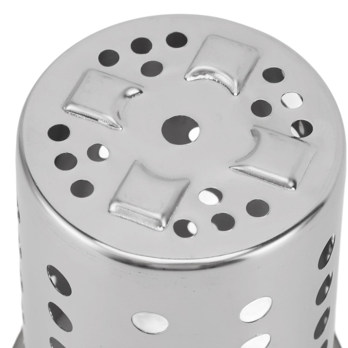 Kitchen Utensil Holder Multipurpose Large Capacity Mess Proof 304 Stainless Steel Utensil Holder for Countertop With Holes