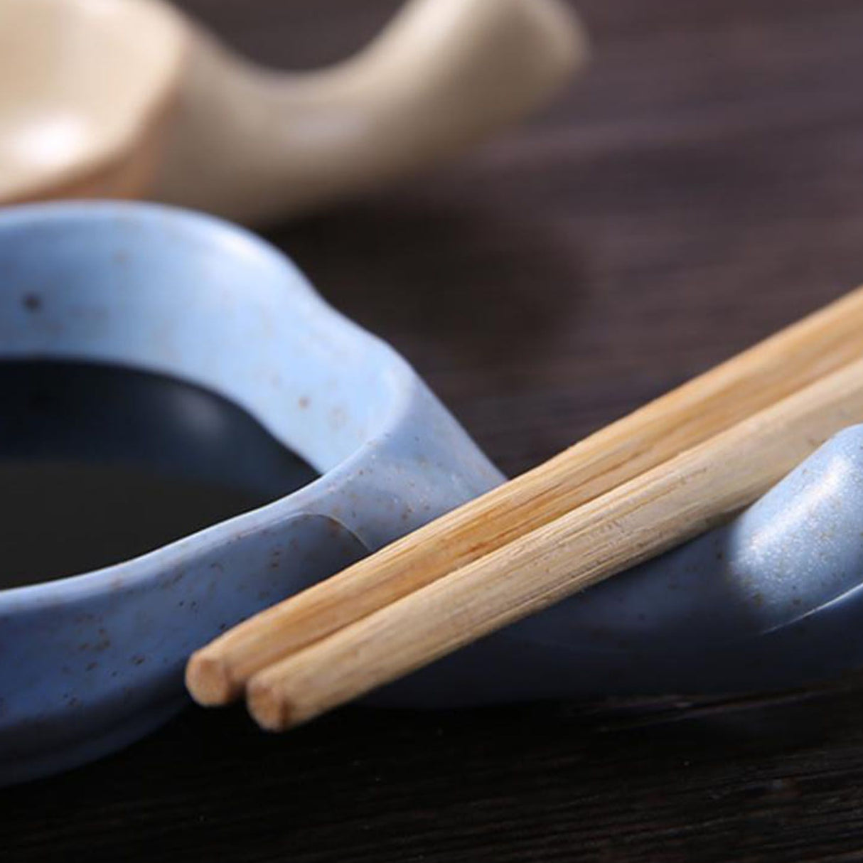 Small Dish Blue Multifunctional Safe Durable Reusable Small Dipping Sauce Bowls with Handle for Kitchen Restaurant