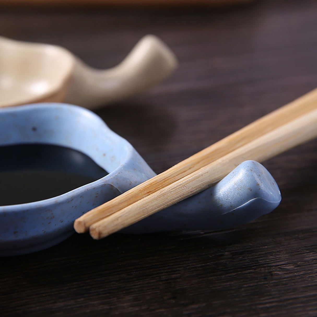 Small Dish Blue Multifunctional Safe Durable Reusable Small Dipping Sauce Bowls with Handle for Kitchen Restaurant