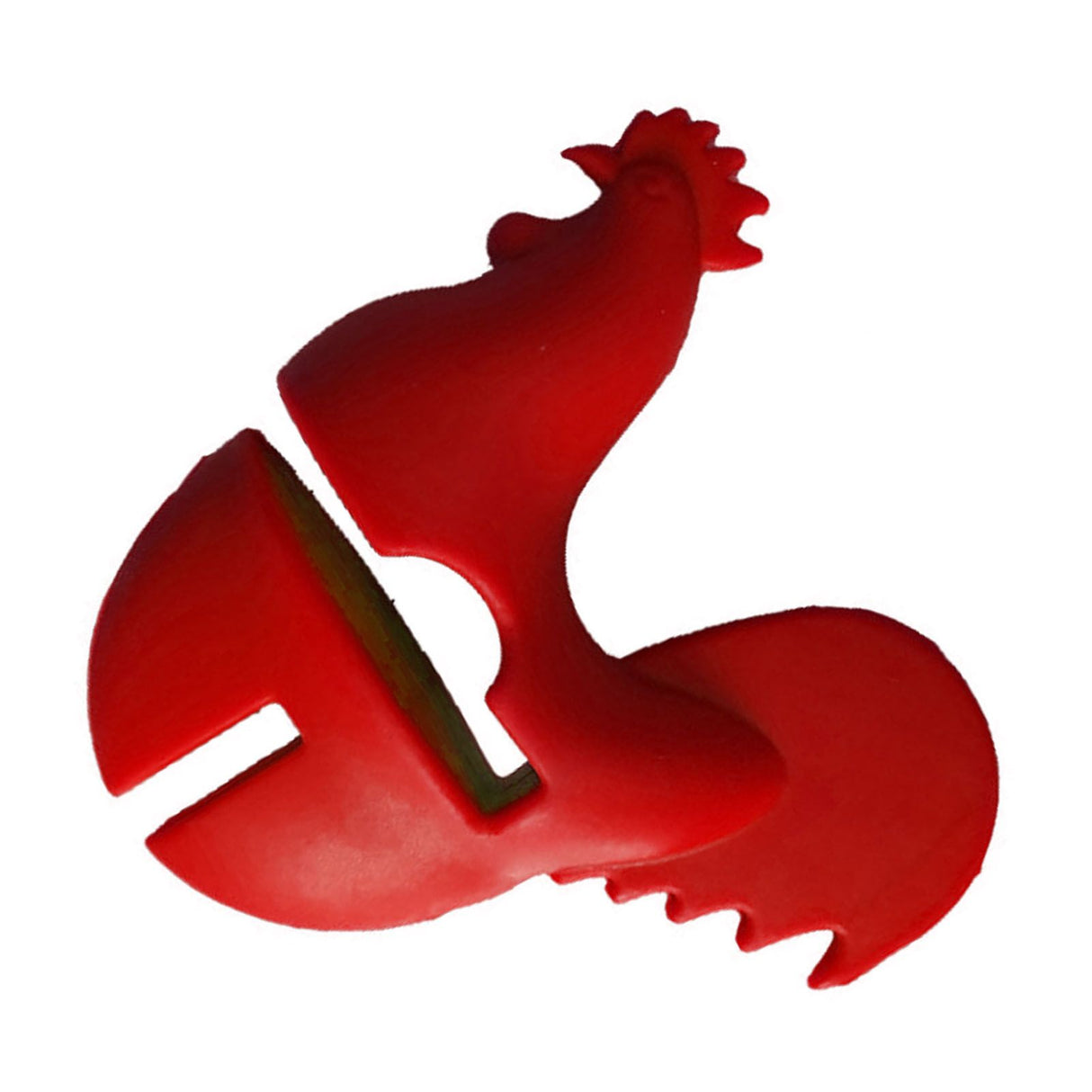 Kitchen Rooster Pot Clip Soft Elastic Silicone Rooster Kitchen Accessories Clip for Home Red