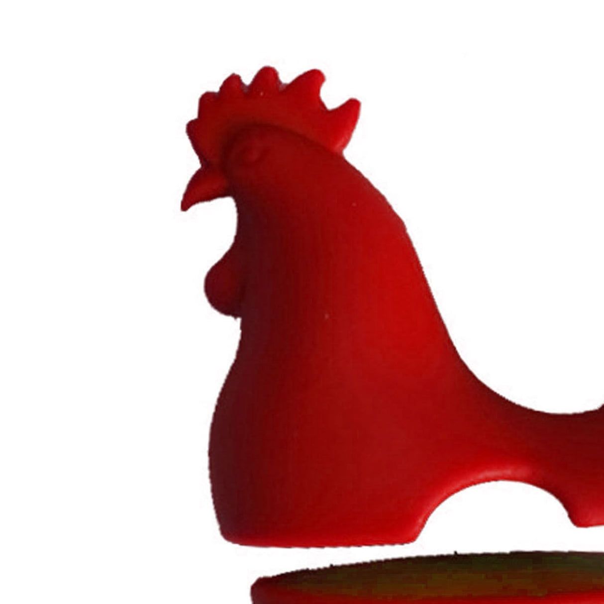 Kitchen Rooster Pot Clip Soft Elastic Silicone Rooster Kitchen Accessories Clip for Home Red