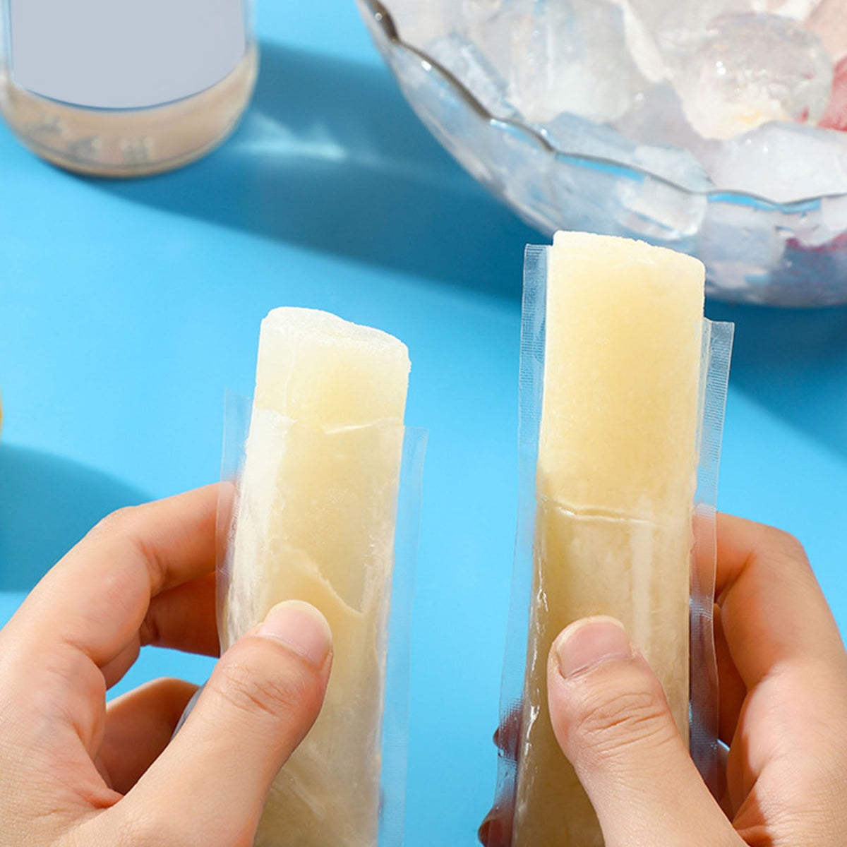 50pcs Ice Pop Mold Bag Disposable Mold DIY Yogurt Sticks Homemade Healthy Snacks Ice Lolly Bags for Home Use
