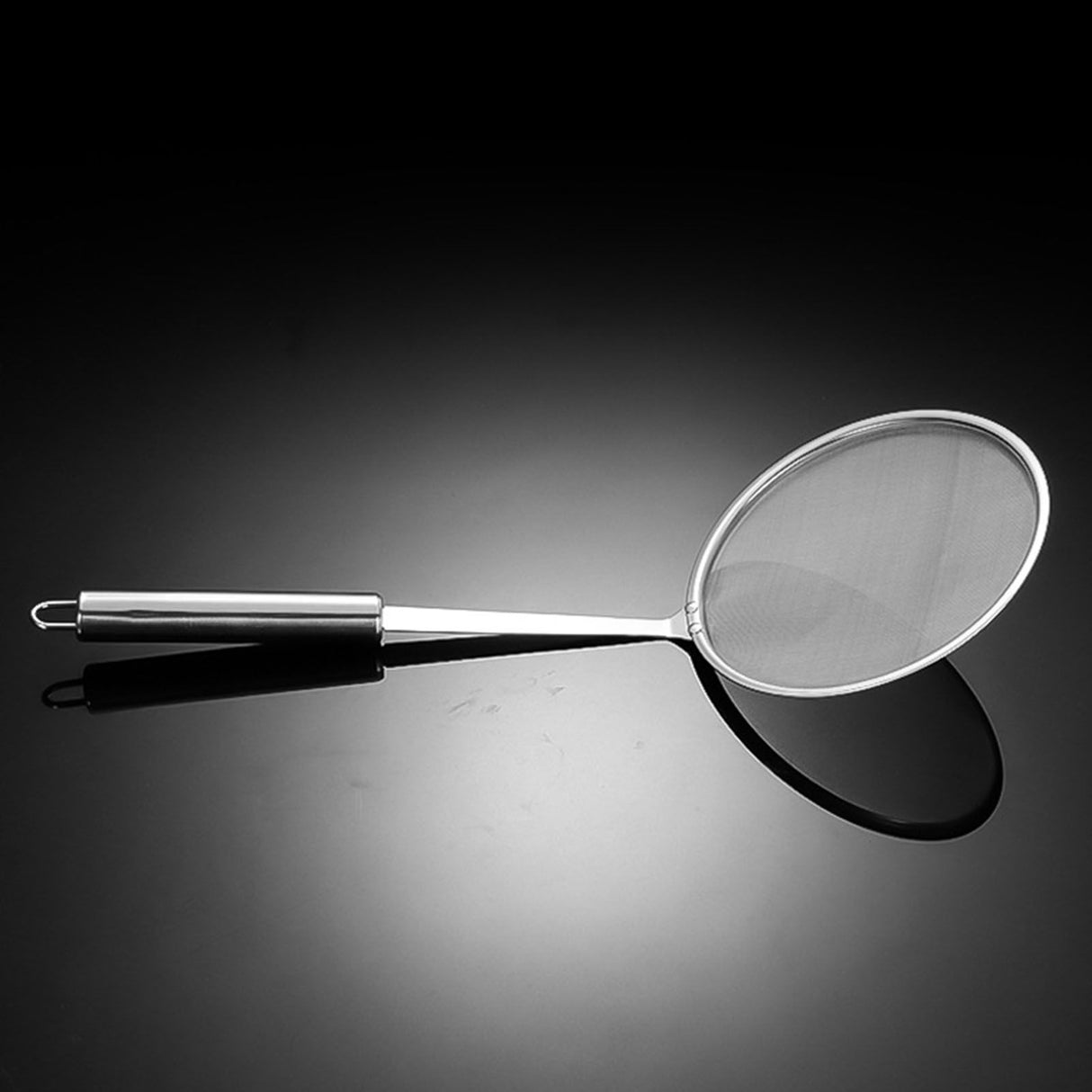 Skimmer Spoon Fat Strainer Stainless Steel Fine Mesh Long Handle Hot Pot Skimmer for Grease Foam Kitchen L