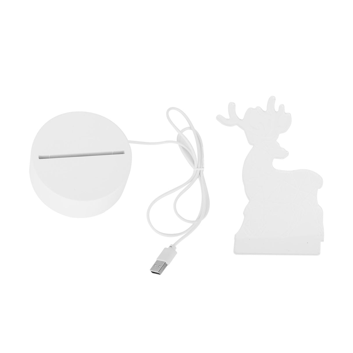 Night Lamp Three Dimensional Deer Table LED USB Night Light Bedroom Bedside Lamp for Halloween Christmas Children's Gifts