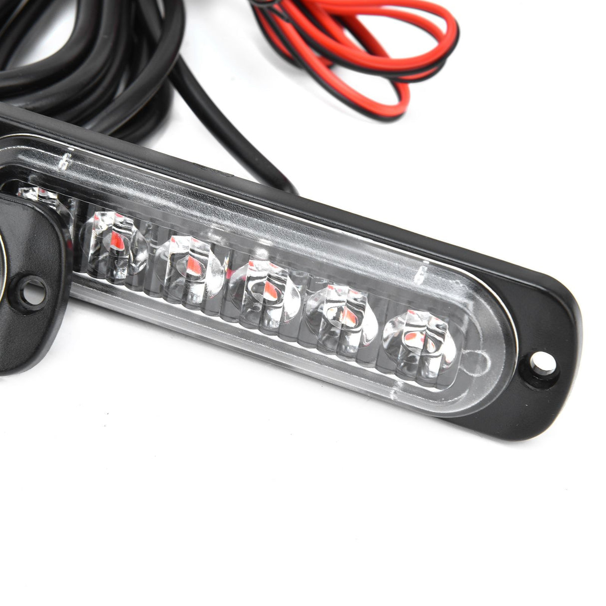 Car 4x6LED Sync Red Blue Strobe Flash Light LED Emergency Warning Lamp 12V with Remote Control