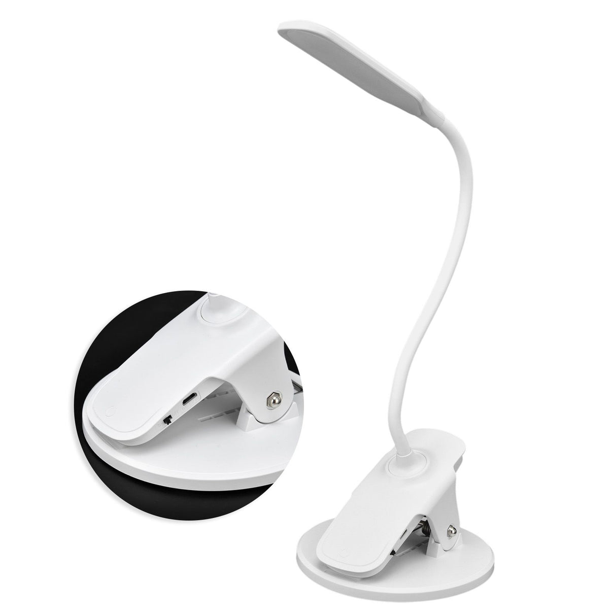Intelligent Eye Caring Desk Lamp Folding Night Reading Lamp USB Powered Clip Desk Lamp Dorm Light