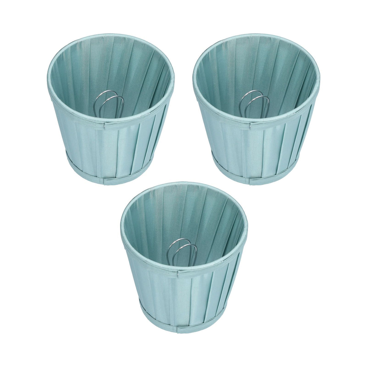 3PCS Cloth Lampshade E14 Clip On Fabric Lamp Cover for Chandelier Wall Lamp Office Home Decor(Dark Green )