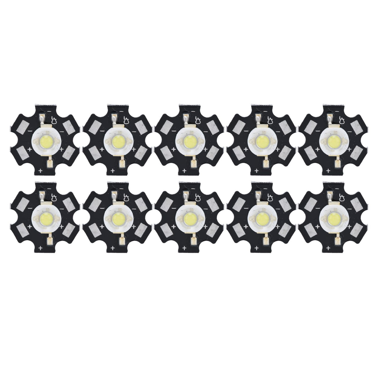 10Pcs Ultra Bright LED Chip 3V DIY Light Beads for Ceiling Light Downlight Flashlight Table LampWhite Light 6500K 3W
