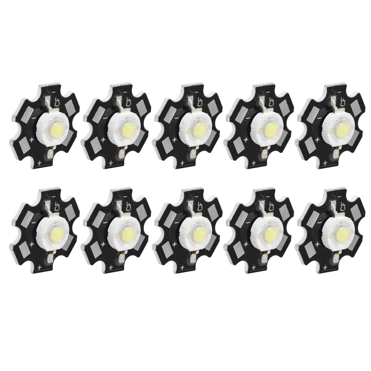 10Pcs Ultra Bright LED Chip 3V DIY Light Beads for Ceiling Light Downlight Flashlight Table LampWhite Light 6500K 3W