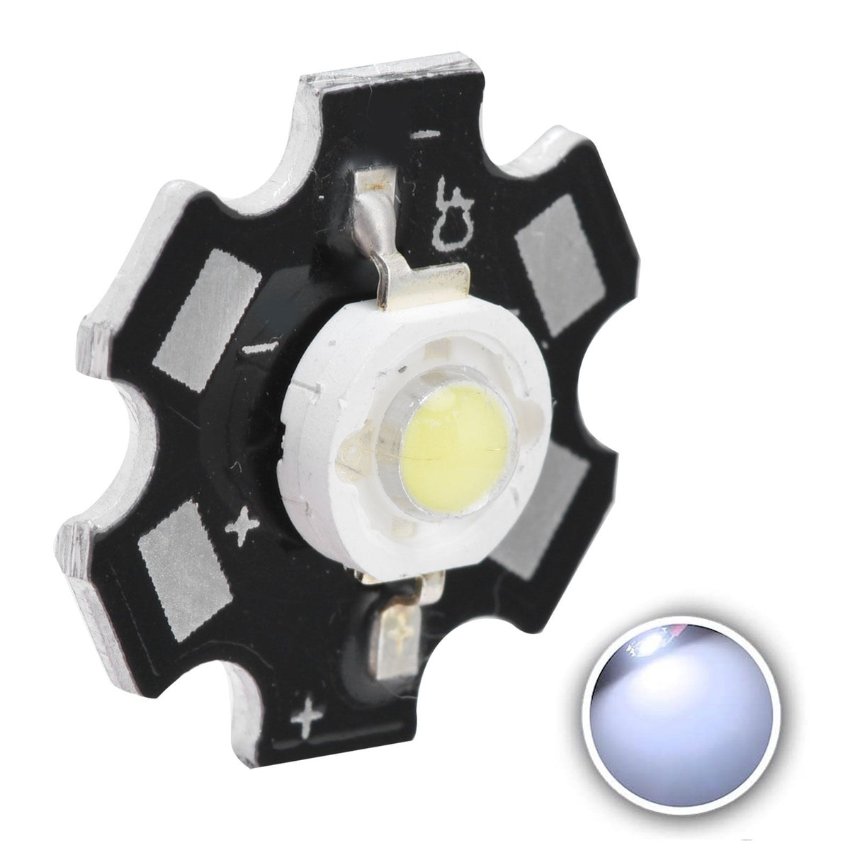 10Pcs Ultra Bright LED Chip 3V DIY Light Beads for Ceiling Light Downlight Flashlight Table LampWhite Light 6500K 3W