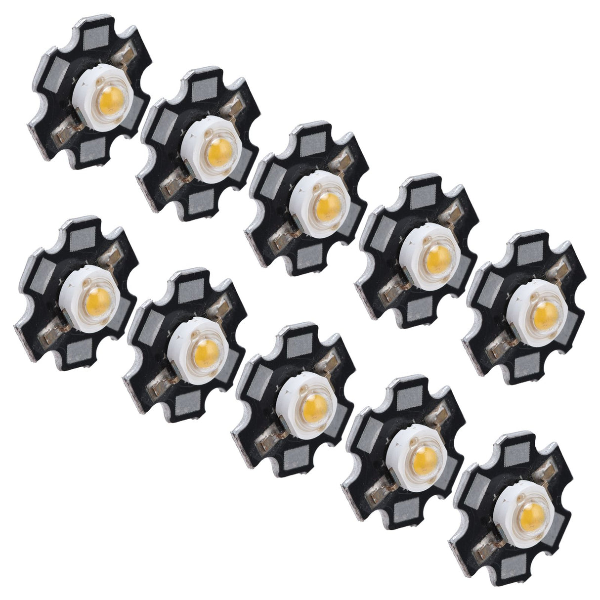 10Pcs Ultra Bright LED Chip 3V DIY Light Beads for Ceiling Light Downlight Flashlight Table LampWarm Light 3000K 3W
