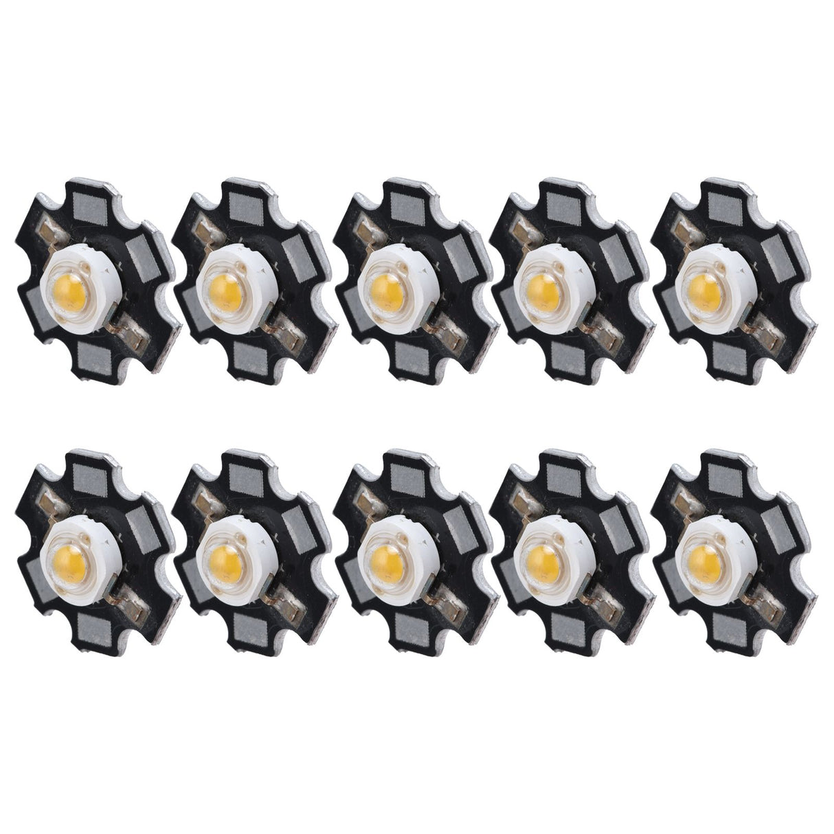 10Pcs Ultra Bright LED Chip 3V DIY Light Beads for Ceiling Light Downlight Flashlight Table LampWarm Light 3000K 3W