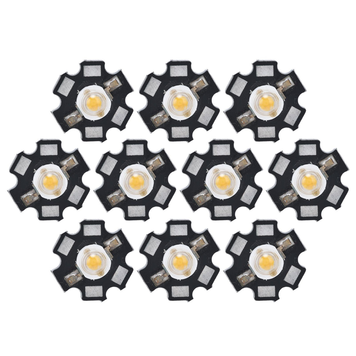 10Pcs Ultra Bright LED Chip 3V DIY Light Beads for Ceiling Light Downlight Flashlight Table LampWarm Light 3000K 3W
