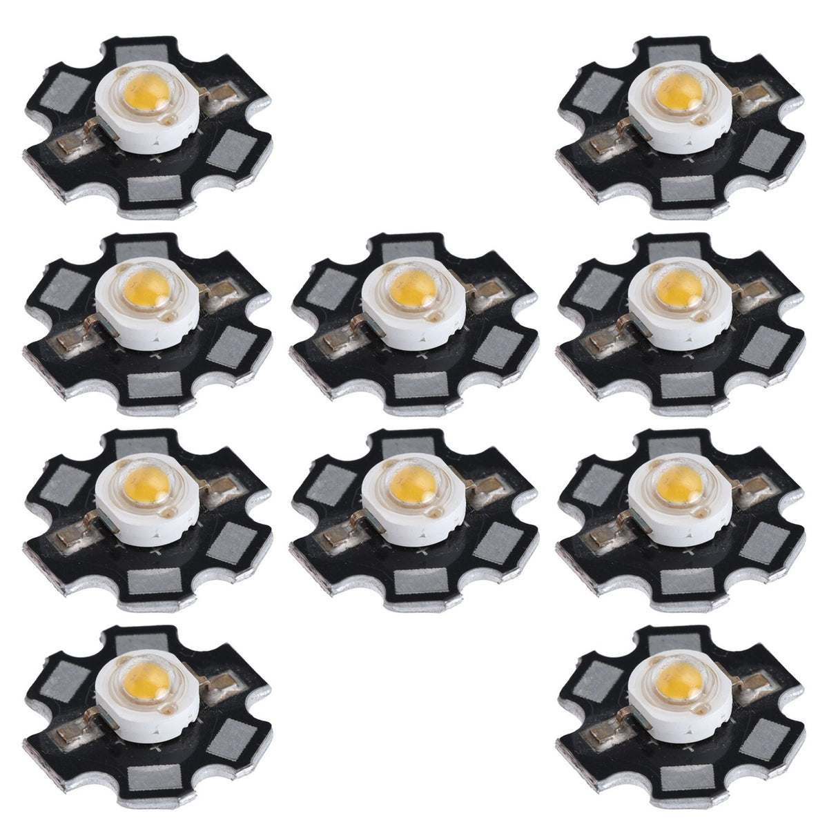10Pcs Ultra Bright LED Chip 3V DIY Light Beads for Ceiling Light Downlight Flashlight Table LampWarm Light 3000K 3W