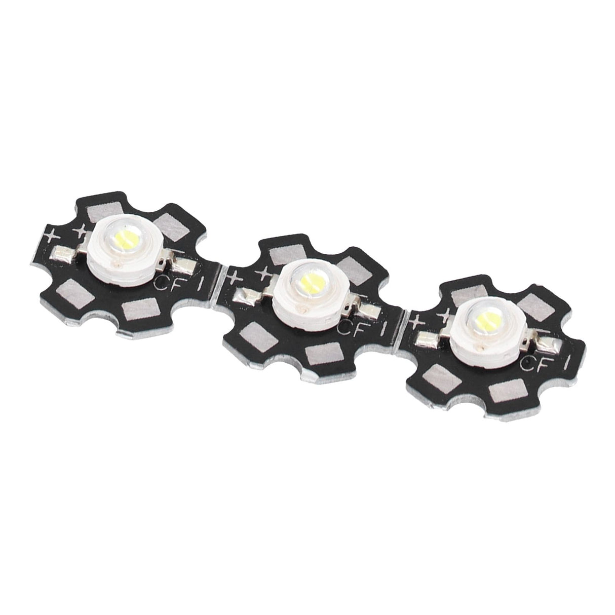 10PCS 1W LED Chip Highlight DIY Light Beads with Aluminum Base 6500k 90lm 20mm White Light