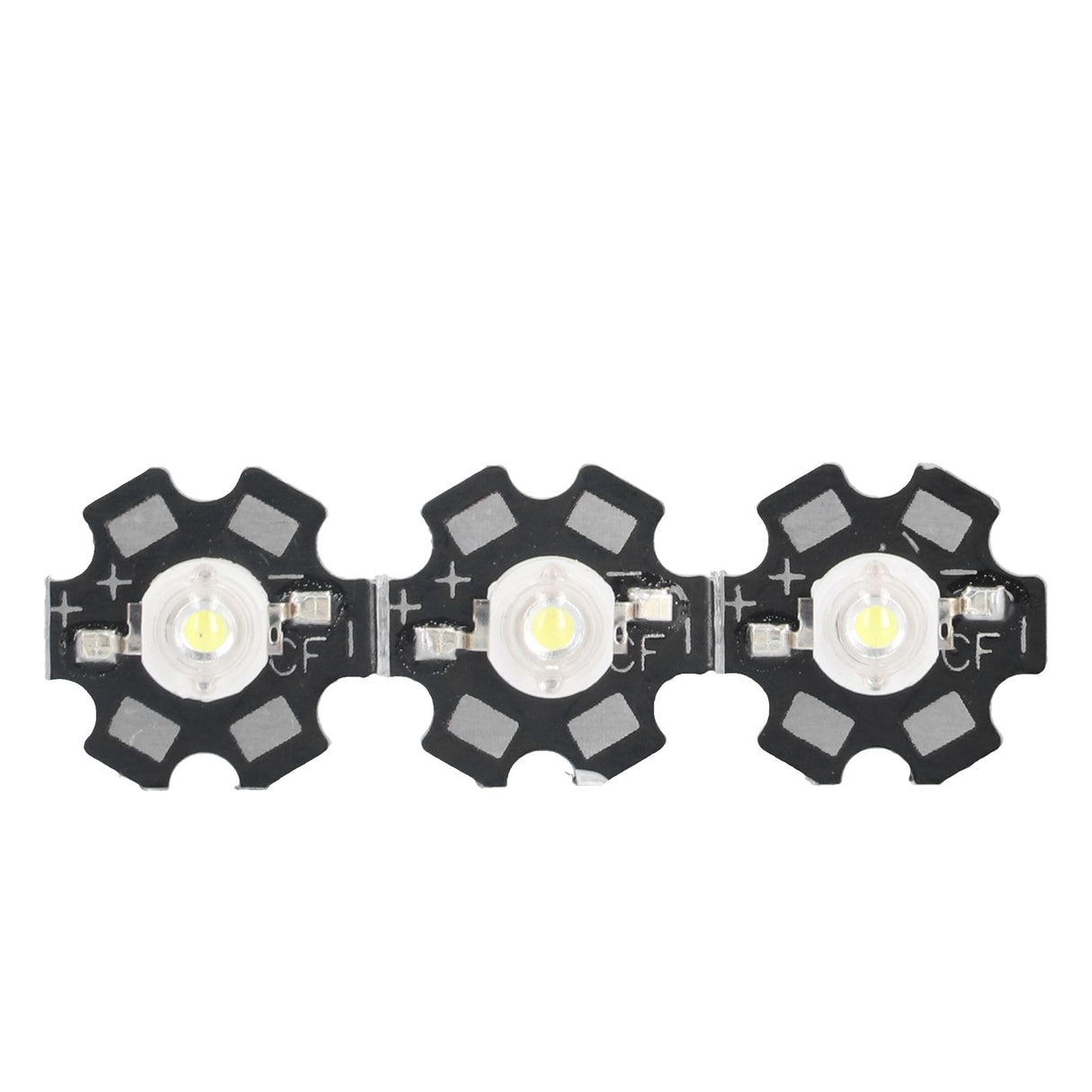 10PCS 1W LED Chip Highlight DIY Light Beads with Aluminum Base 6500k 90lm 20mm White Light