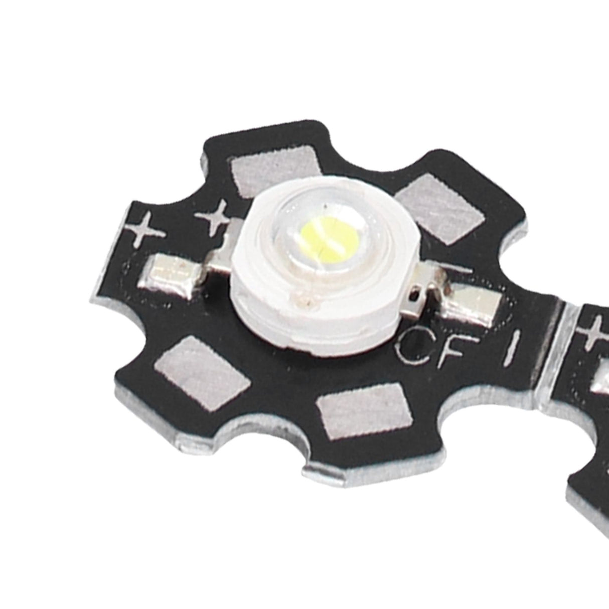 10PCS 1W LED Chip Highlight DIY Light Beads with Aluminum Base 6500k 90lm 20mm White Light