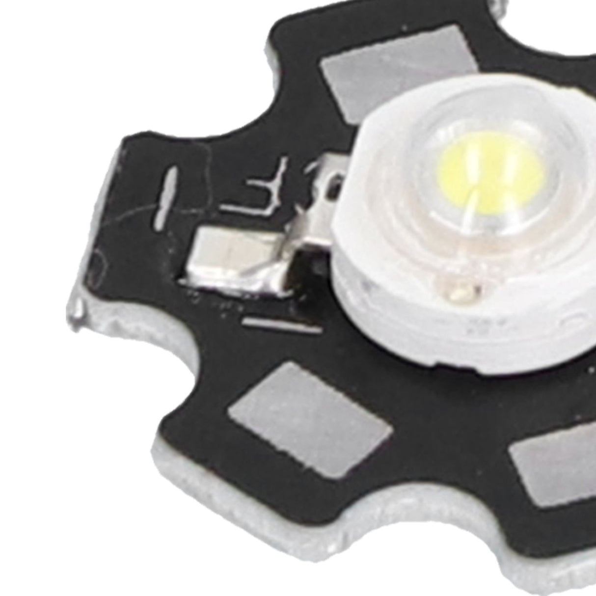 10PCS 1W LED Chip Highlight DIY Light Beads with Aluminum Base 6500k 90lm 20mm White Light