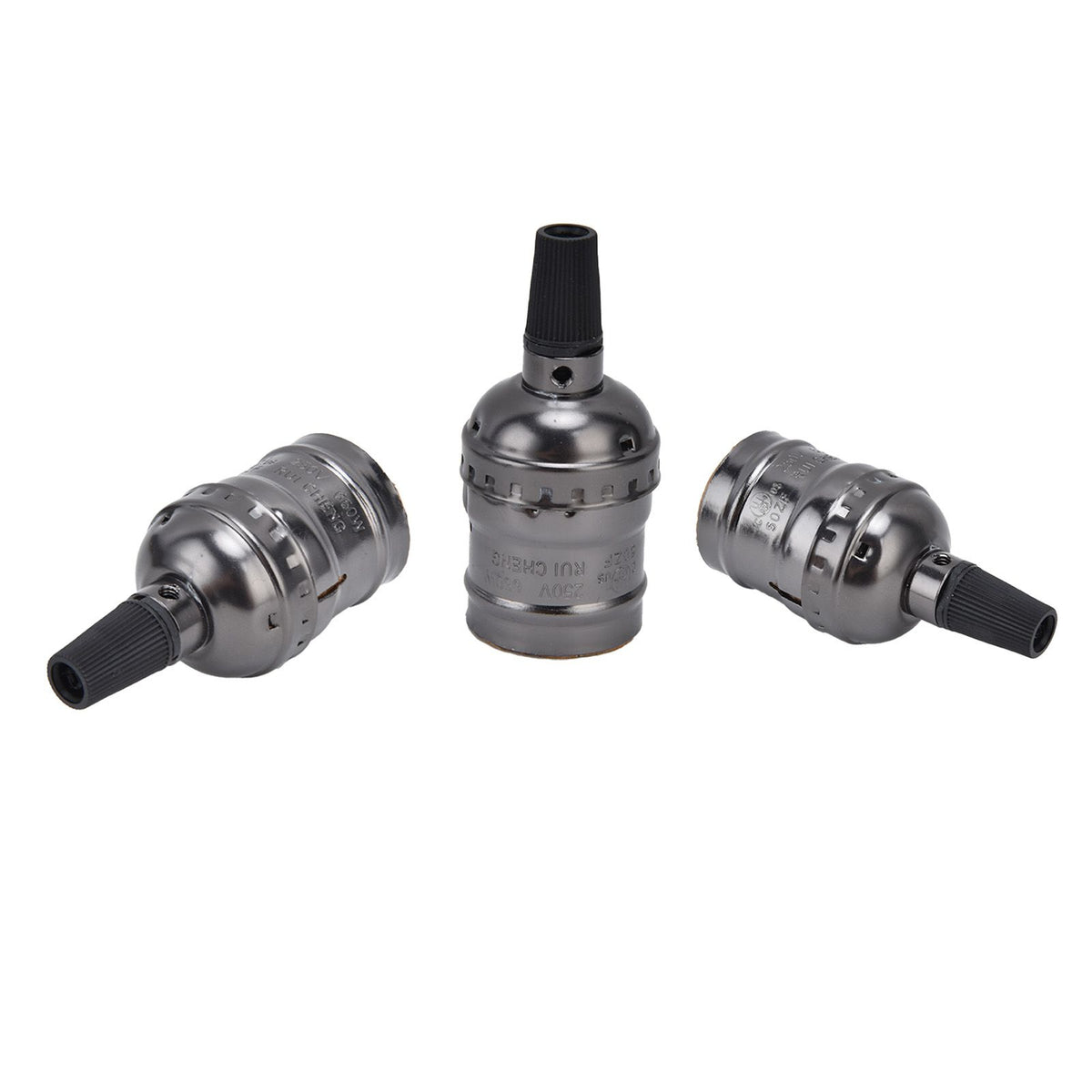 10Pcs Retro Lamp Holder Durable Elegant Aluminum Ceiling Bulb Socket for E26 E27 Bulb