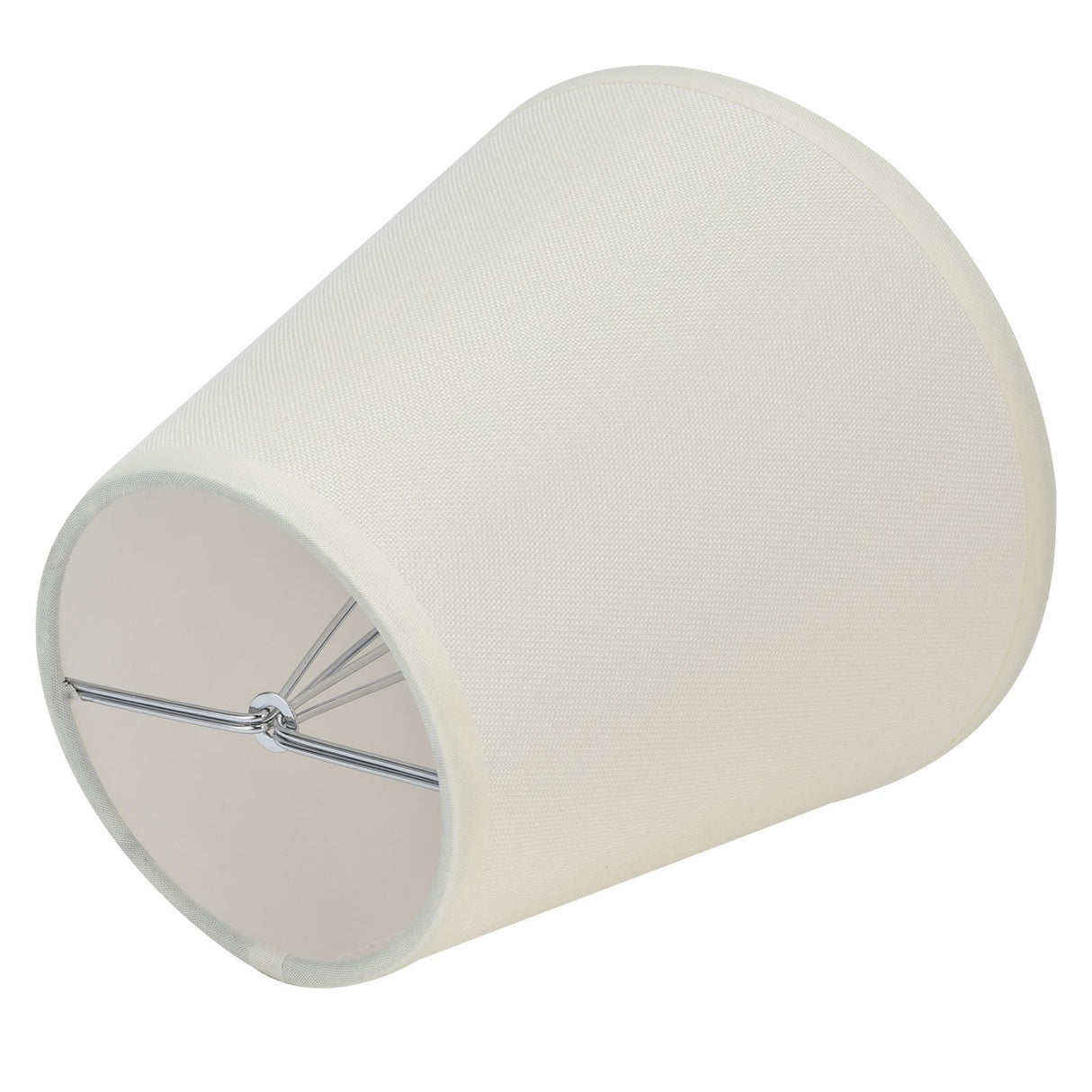 2PCS Fabric Lampshade European Style Clip On Lamp Shade for E14 Screw Chandelier Wall LampPT07 White