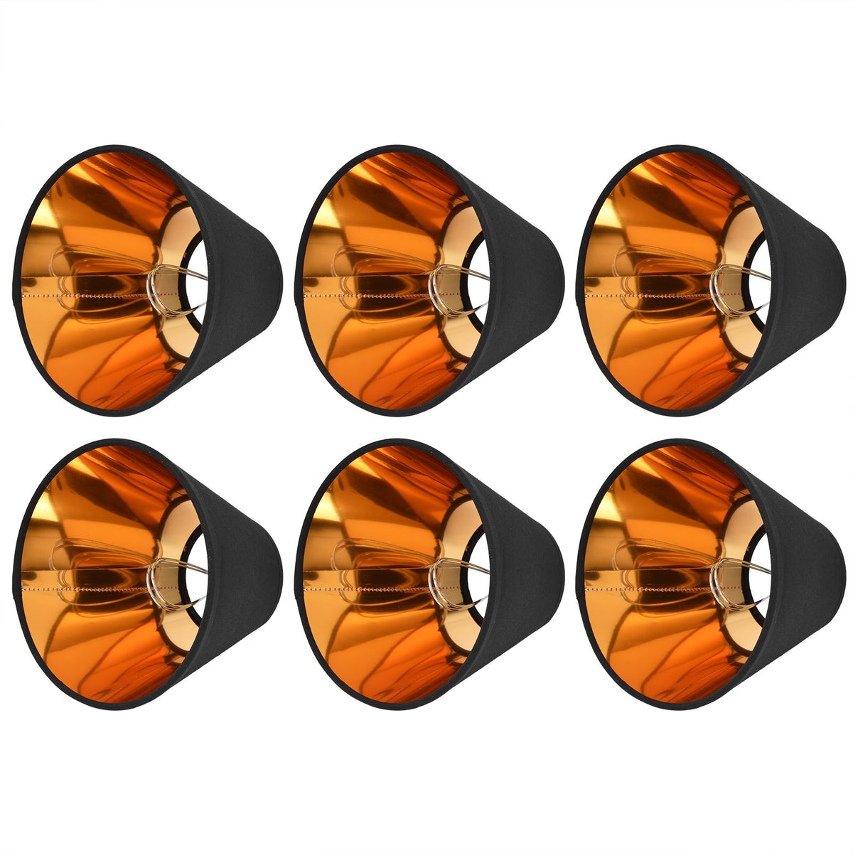 6PCS Fabric Lamp Shade Cloth Clip On Lampshade for E14 Table Chandelier Floor Light Wall Lamp Bedroom Decor