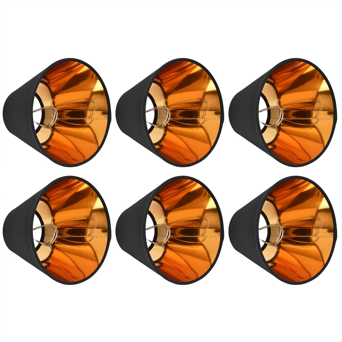 6PCS Fabric Lamp Shade Cloth Clip On Lampshade for E14 Table Chandelier Floor Light Wall Lamp Bedroom Decor