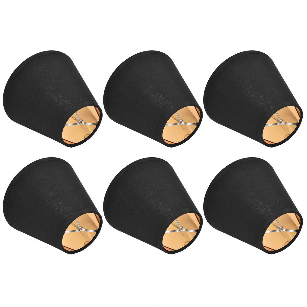 6PCS Fabric Lamp Shade Cloth Clip On Lampshade for E14 Table Chandelier Floor Light Wall Lamp Bedroom Decor